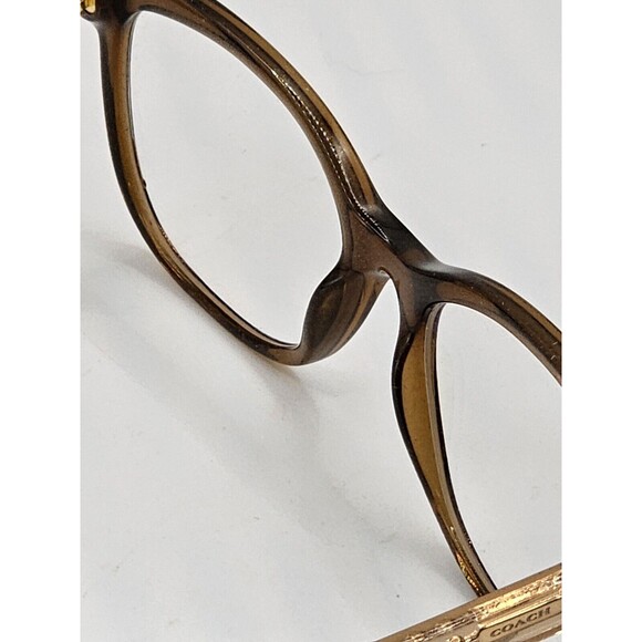 COACH HC 6072 5328 BROWN GLITTER AUTHENTIC EYEGLASSES 52/17 135 Clear Lenses - Picture 6 of 12